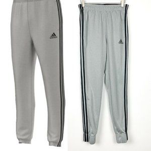 Gray Black 3-Stripe Tricot Track Ankle Pants SM